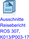 Ausschnitte  Reisebericht  ROS 307,  K013/P003-17